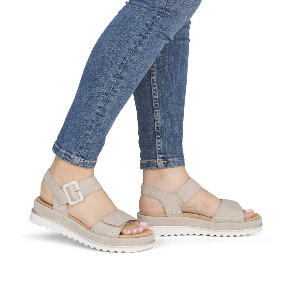Remonte Damen Riemchensandalen - Beige