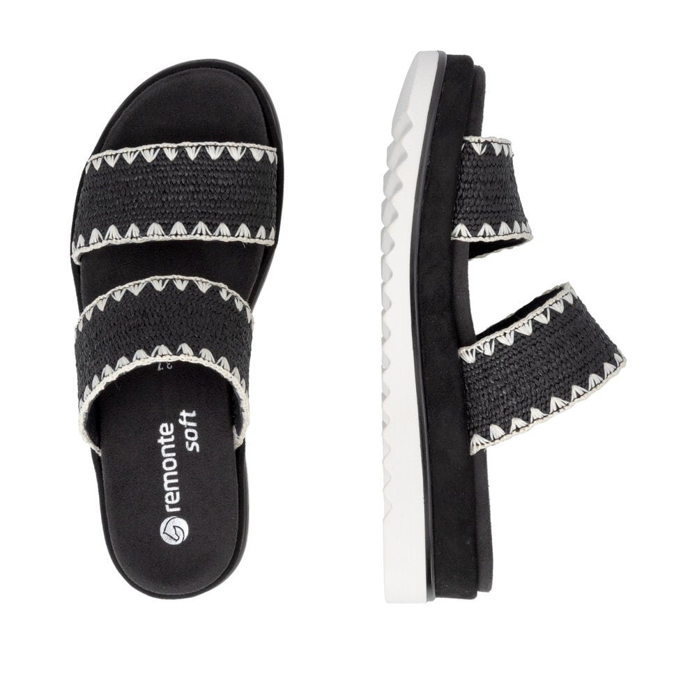 Remonte Damen Pantoletten - Schwarz