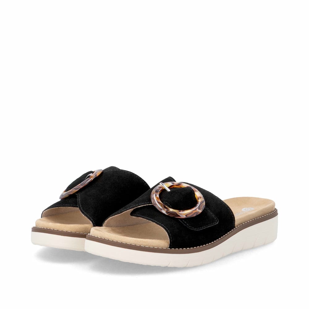 Remonte Damen Pantoletten - Schwarz
