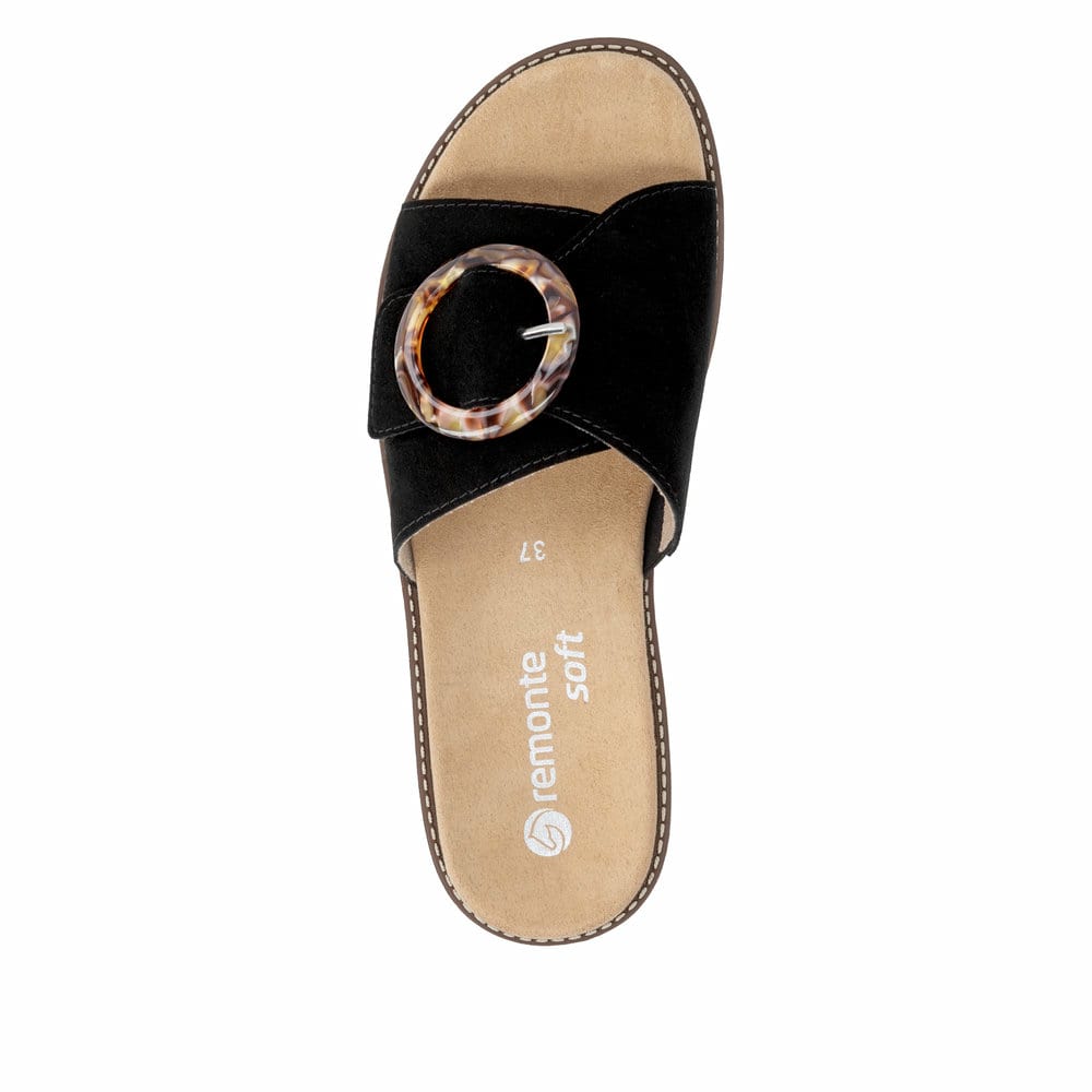 Remonte Damen Pantoletten - Schwarz