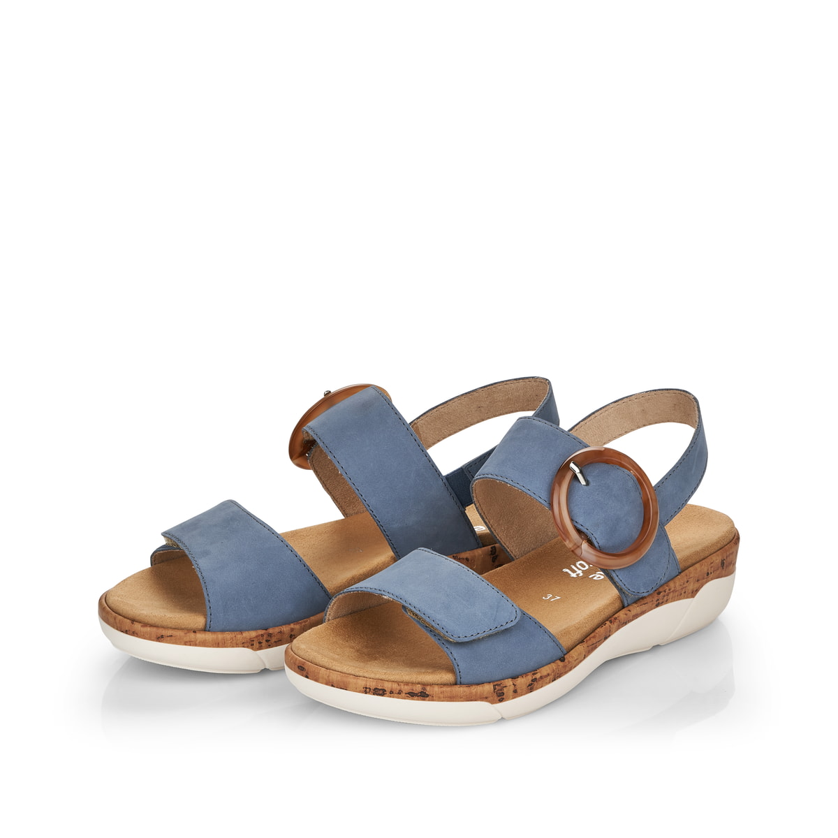 Remonte Damen Riemchensandalen - Blau