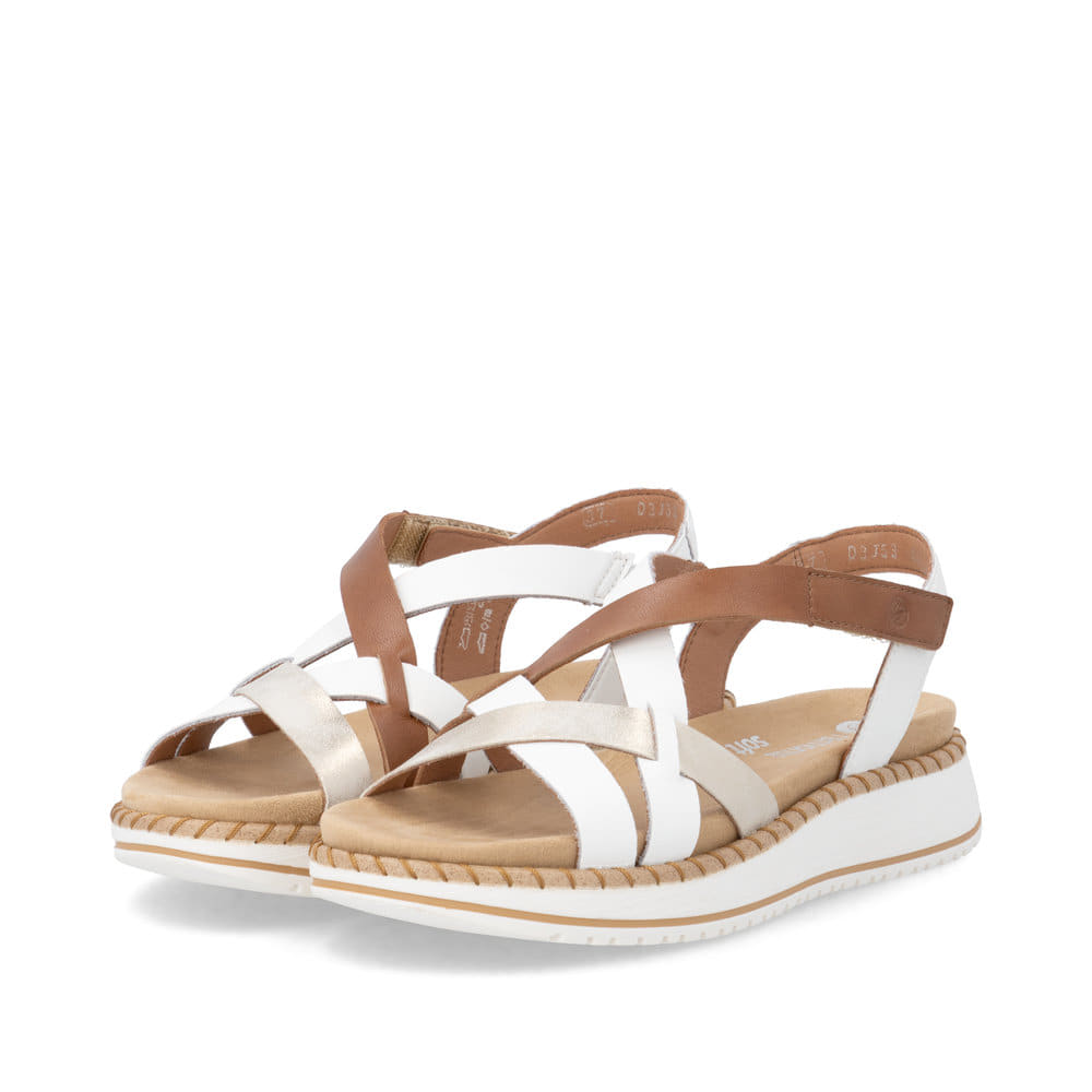 Remonte Damen Riemchensandalen - Weiss