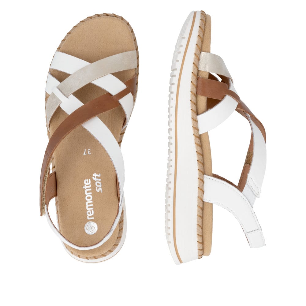 Remonte Damen Riemchensandalen - Weiss