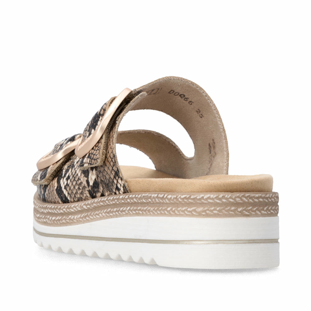 Remonte Damen Pantoletten - Animalprint