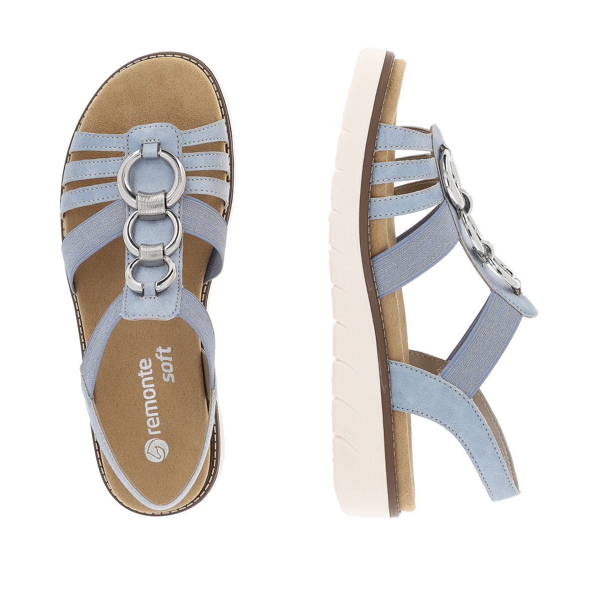 Remonte Damen Riemchensandalen - Blau