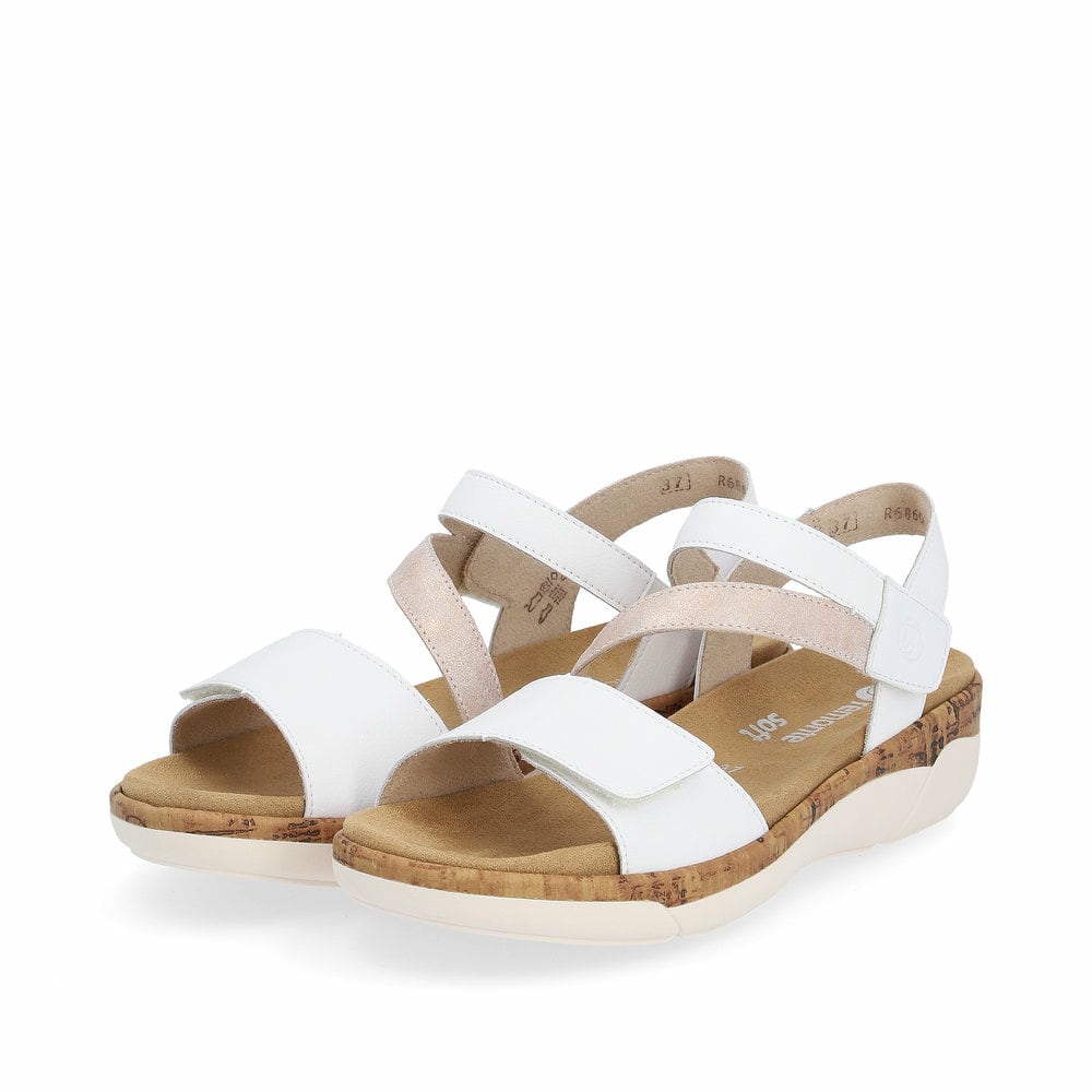 Remonte Damen Riemchensandalen - Weiss
