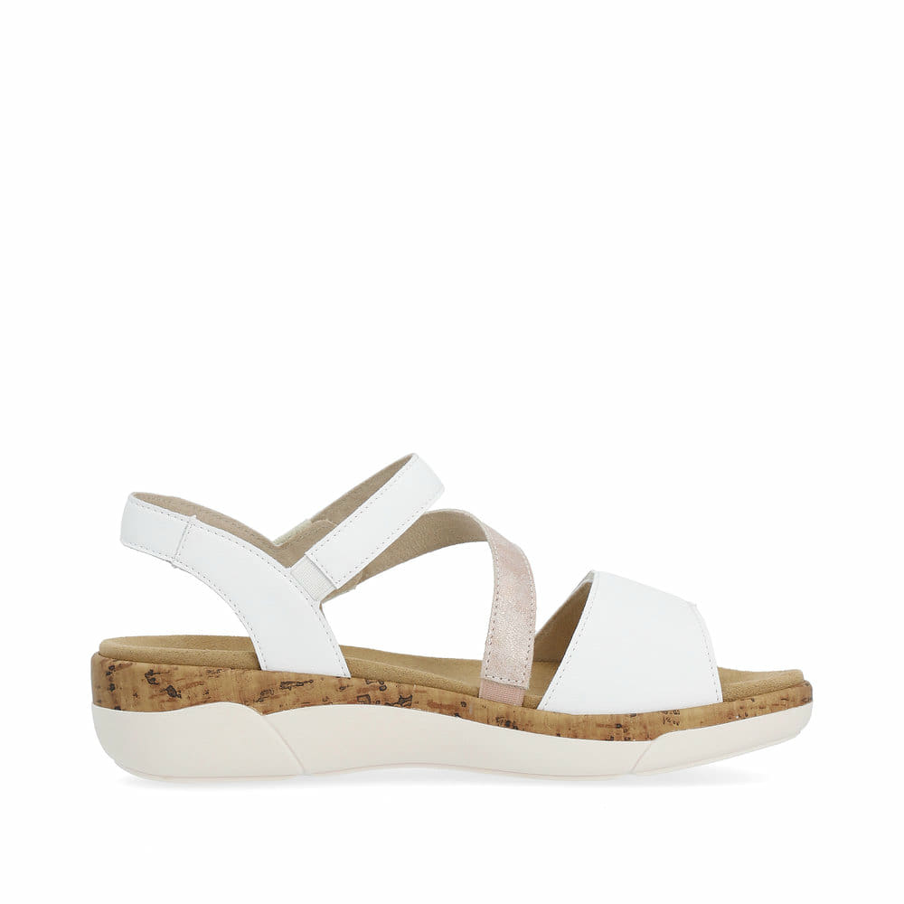 Remonte Damen Riemchensandalen - Weiss