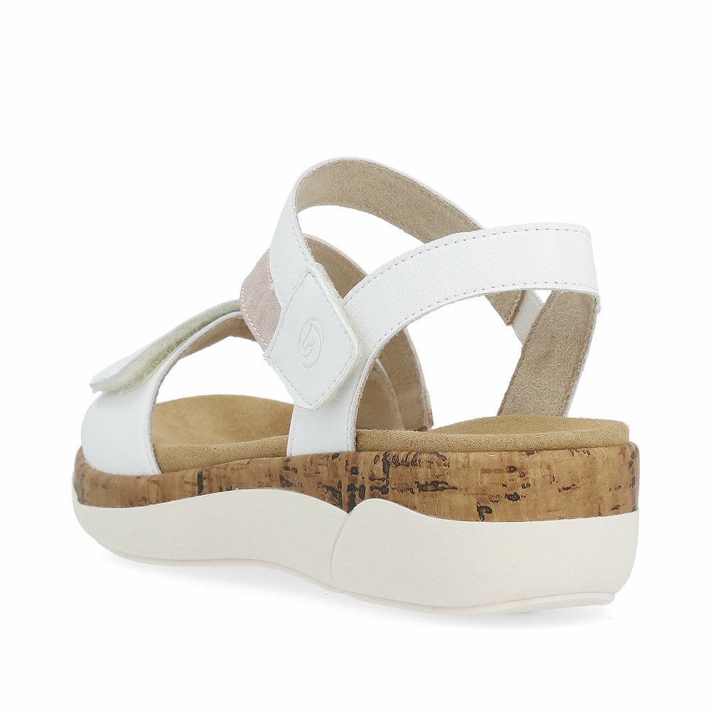 Remonte Damen Riemchensandalen - Weiss