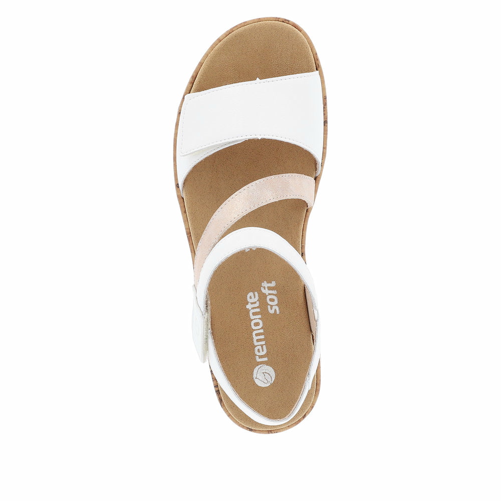 Remonte Damen Riemchensandalen - Weiss