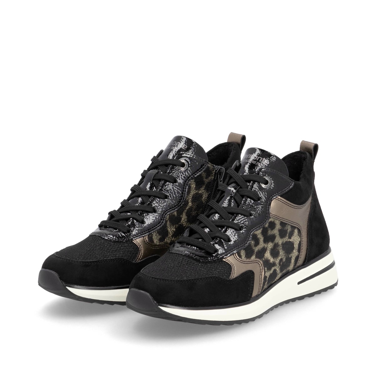 Remonte Damen Schnürstiefel - Schwarz