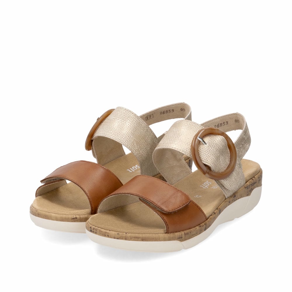 Remonte Damen Riemchensandalen - Braun