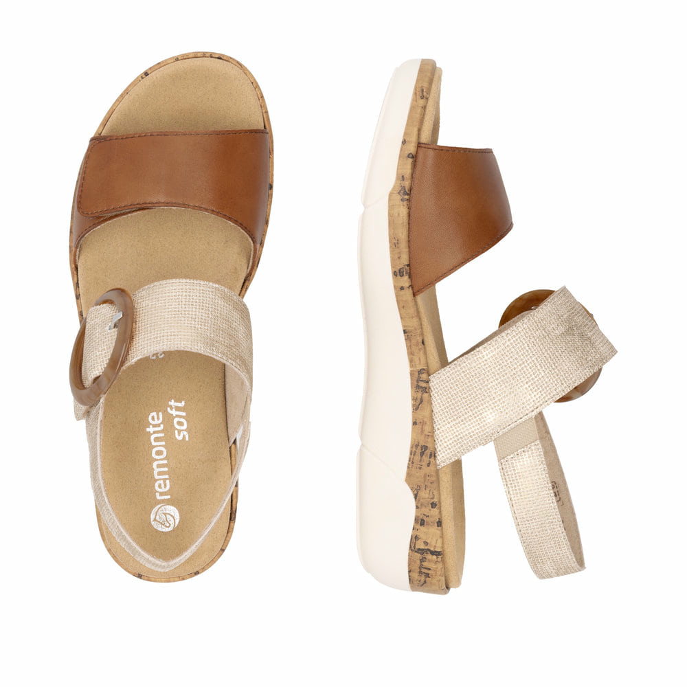 Remonte Damen Riemchensandalen - Braun