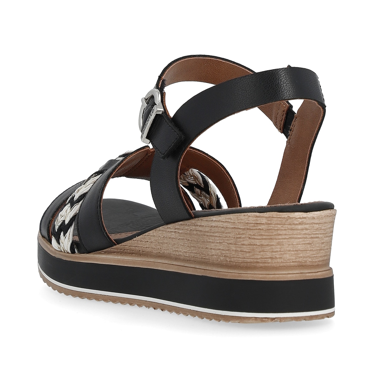 Remonte Damen Keilsandaletten - Schwarz