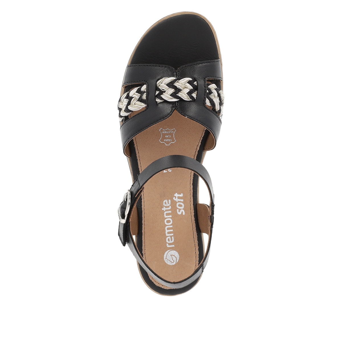 Remonte Damen Keilsandaletten - Schwarz
