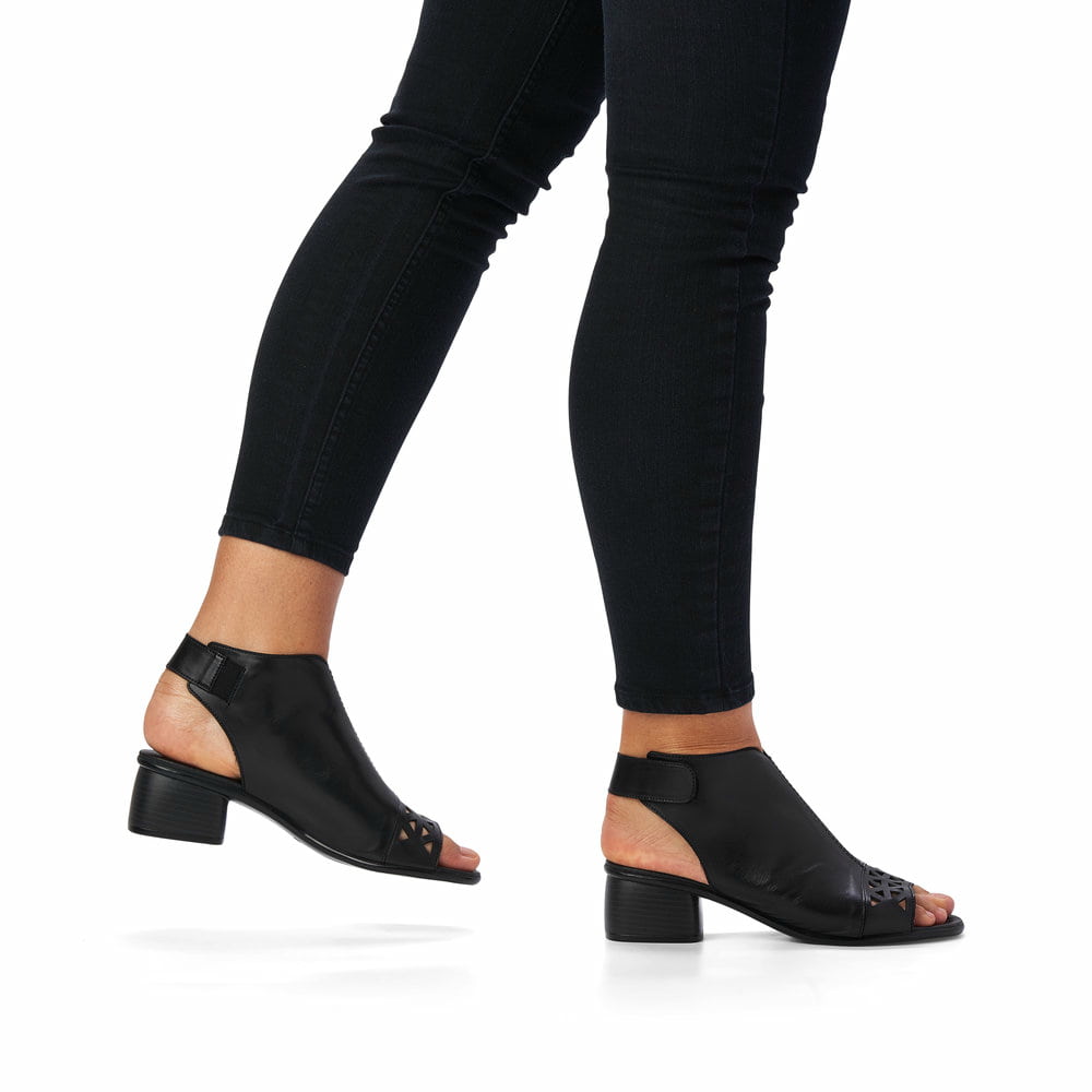 Remonte Damen Sandaletten - Schwarz