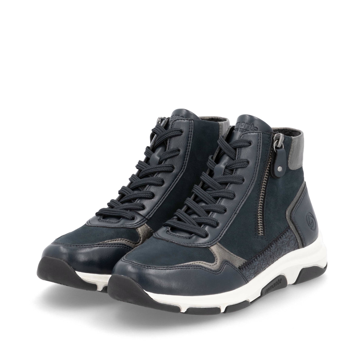 Remonte Damen Schnürstiefel - Blau