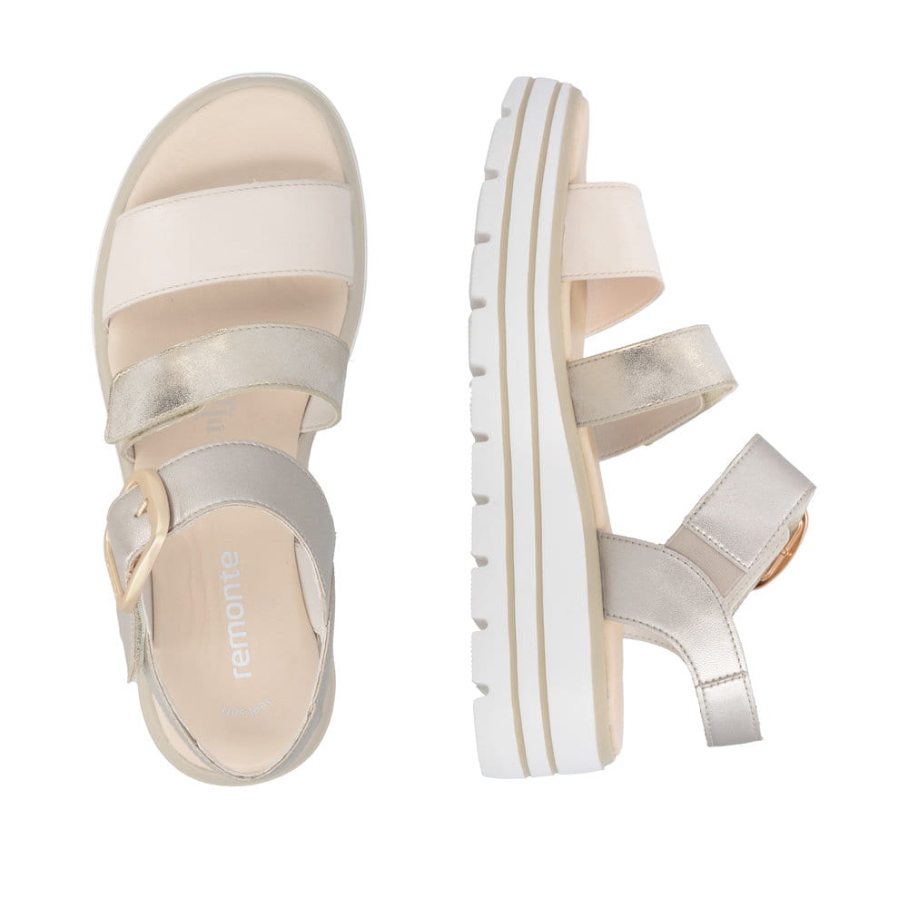 Remonte Damen Keilsandaletten - Gold