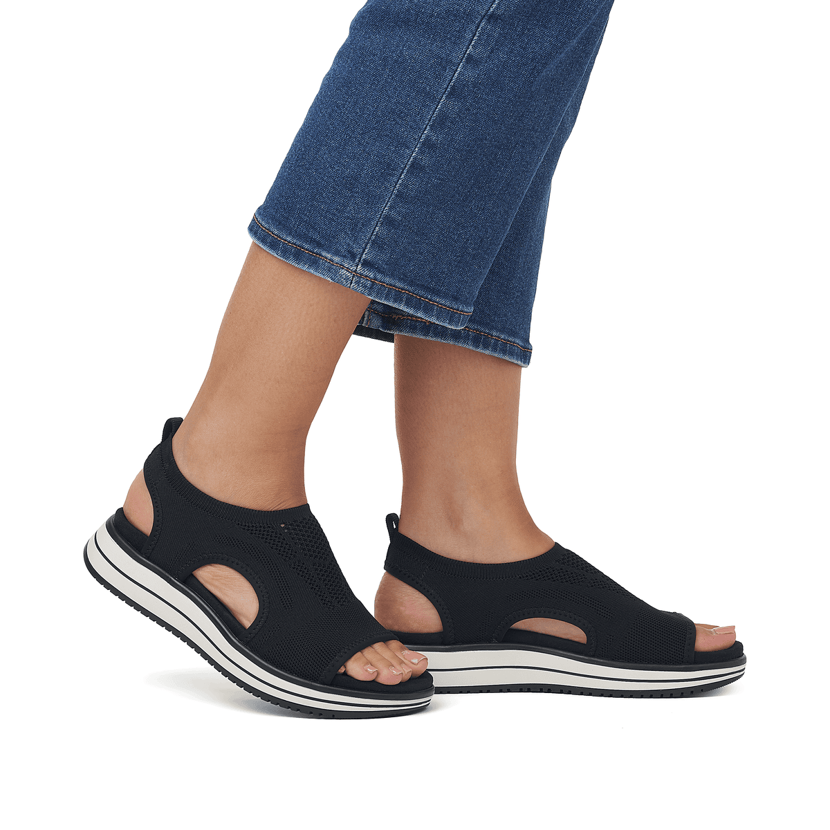 Remonte Damen Sandalen - Schwarz