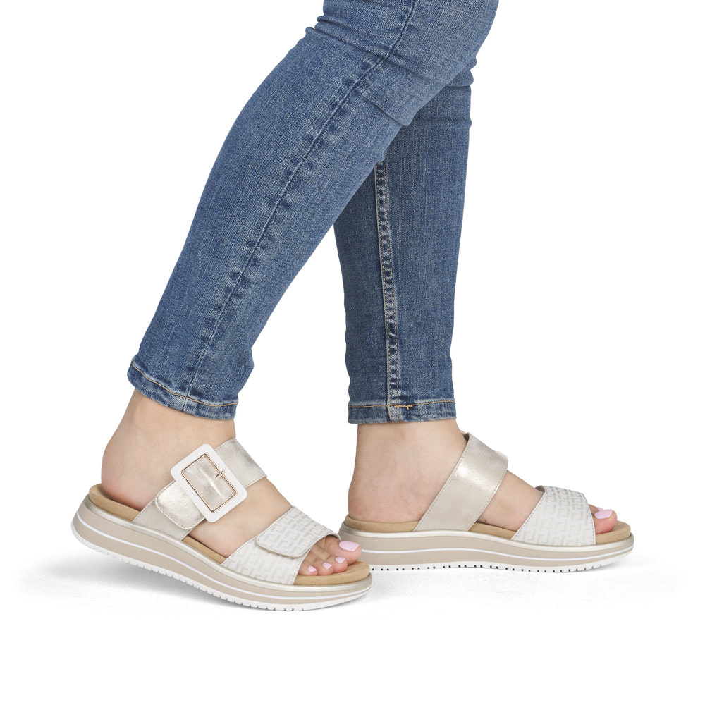 Remonte Damen Pantoletten - Metallic