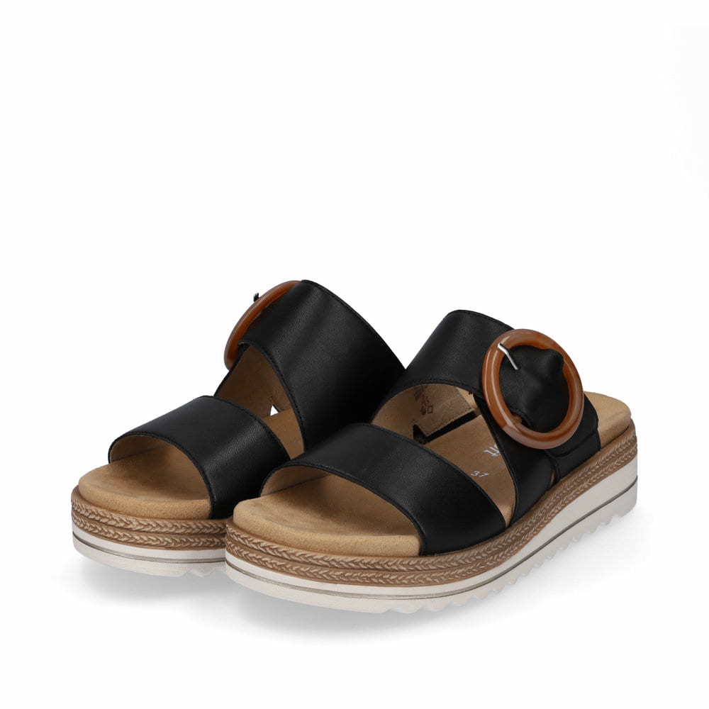 Remonte Damen Pantoletten - Schwarz