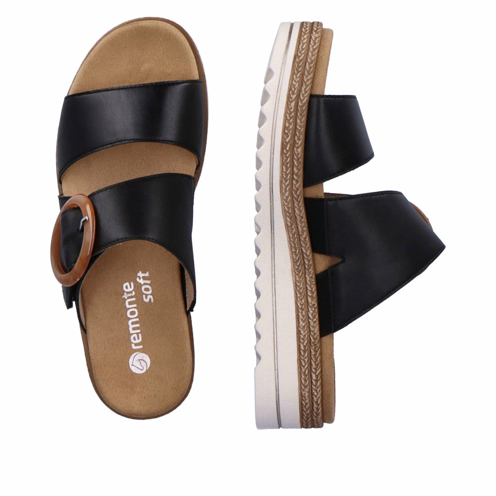 Remonte Damen Pantoletten - Schwarz