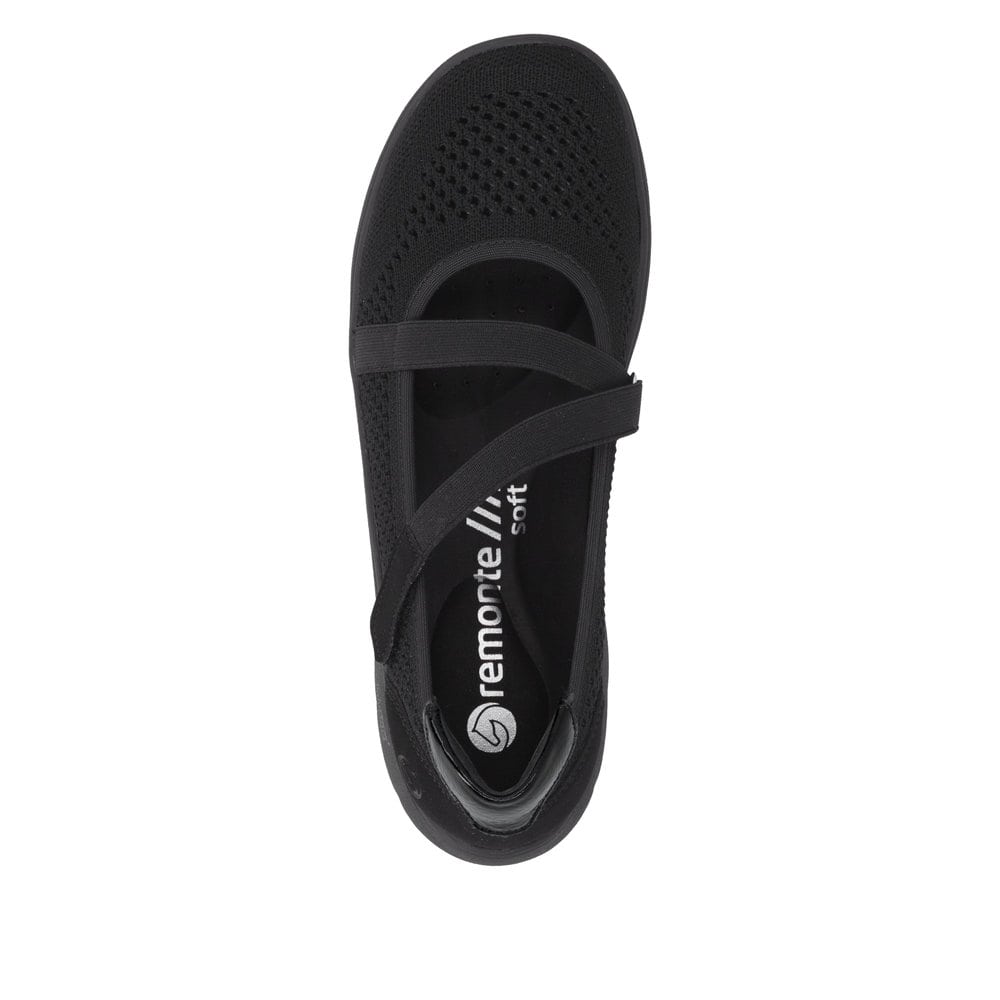 Remonte Damen Ballerinas - Schwarz