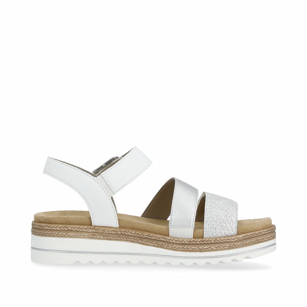 Remonte Damen Riemchensandalen - Silber/Platin