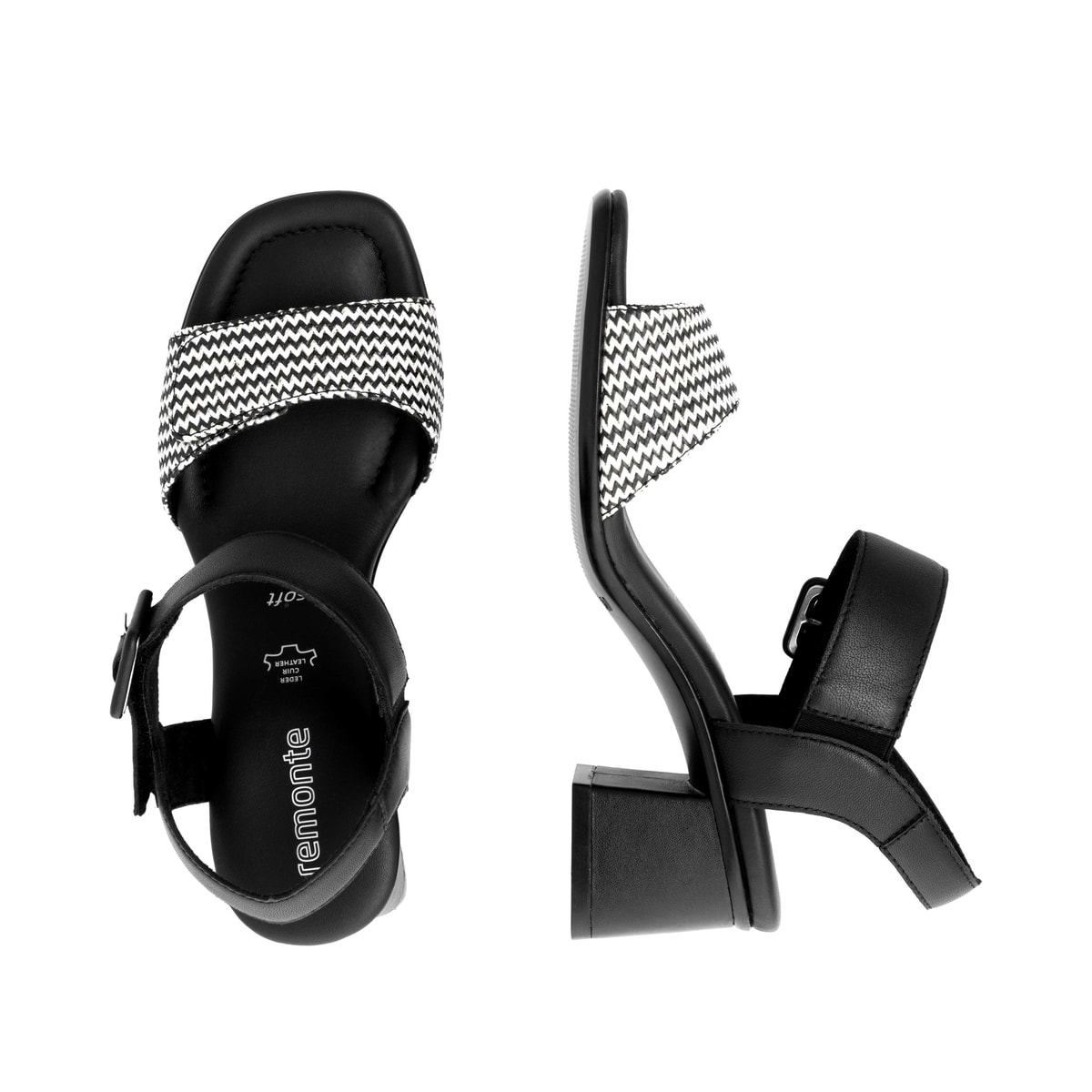 Remonte Damen Riemchensandaletten - Schwarz
