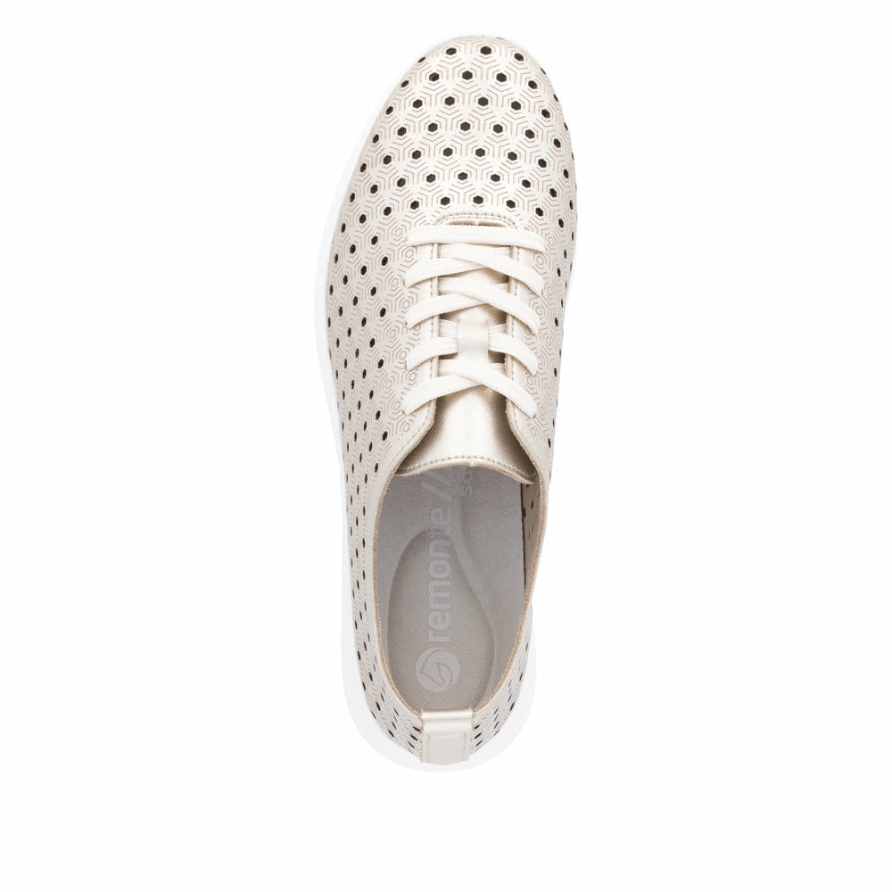 Remonte Damen Schnürschuhe - Metallic