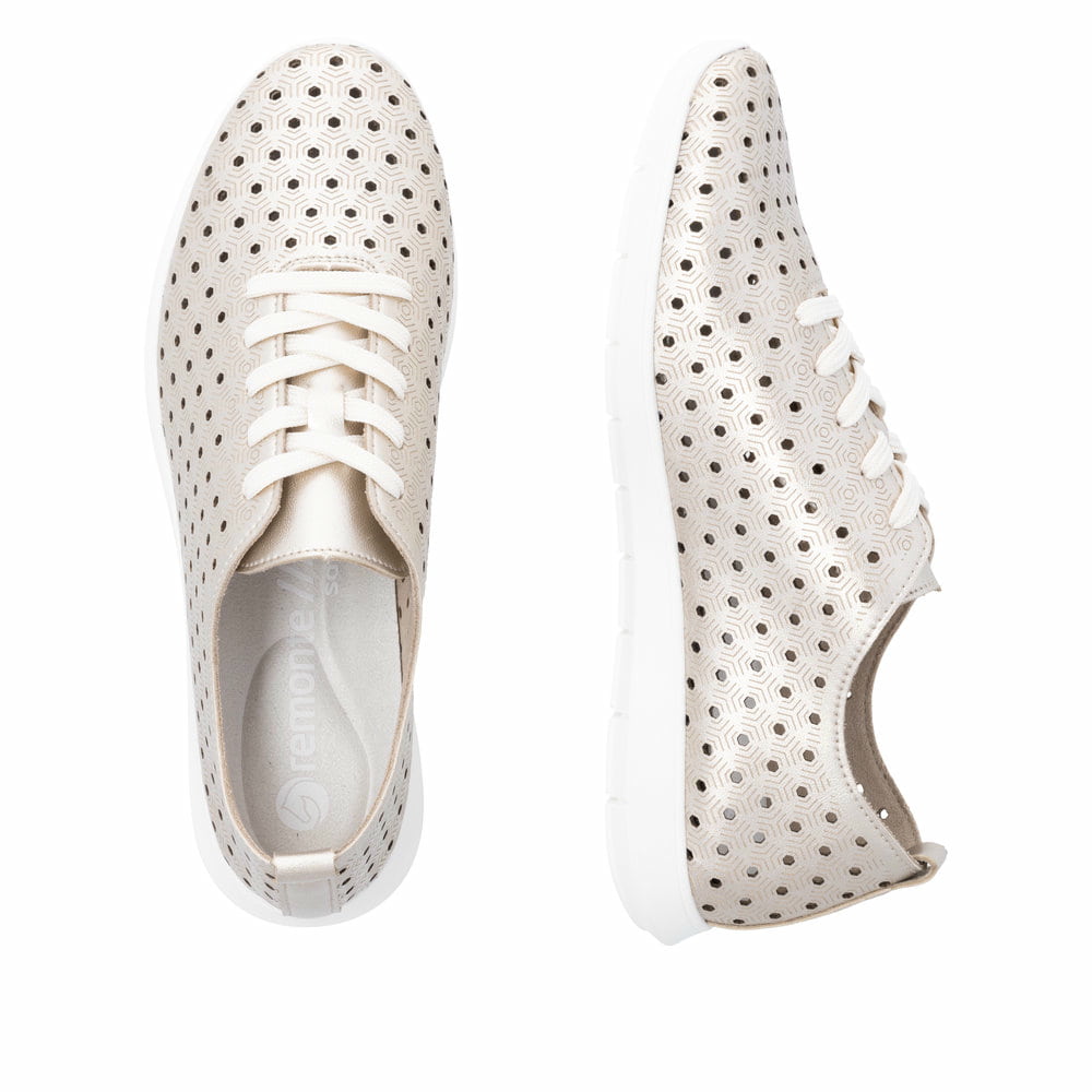 Remonte Damen Schnürschuhe - Metallic
