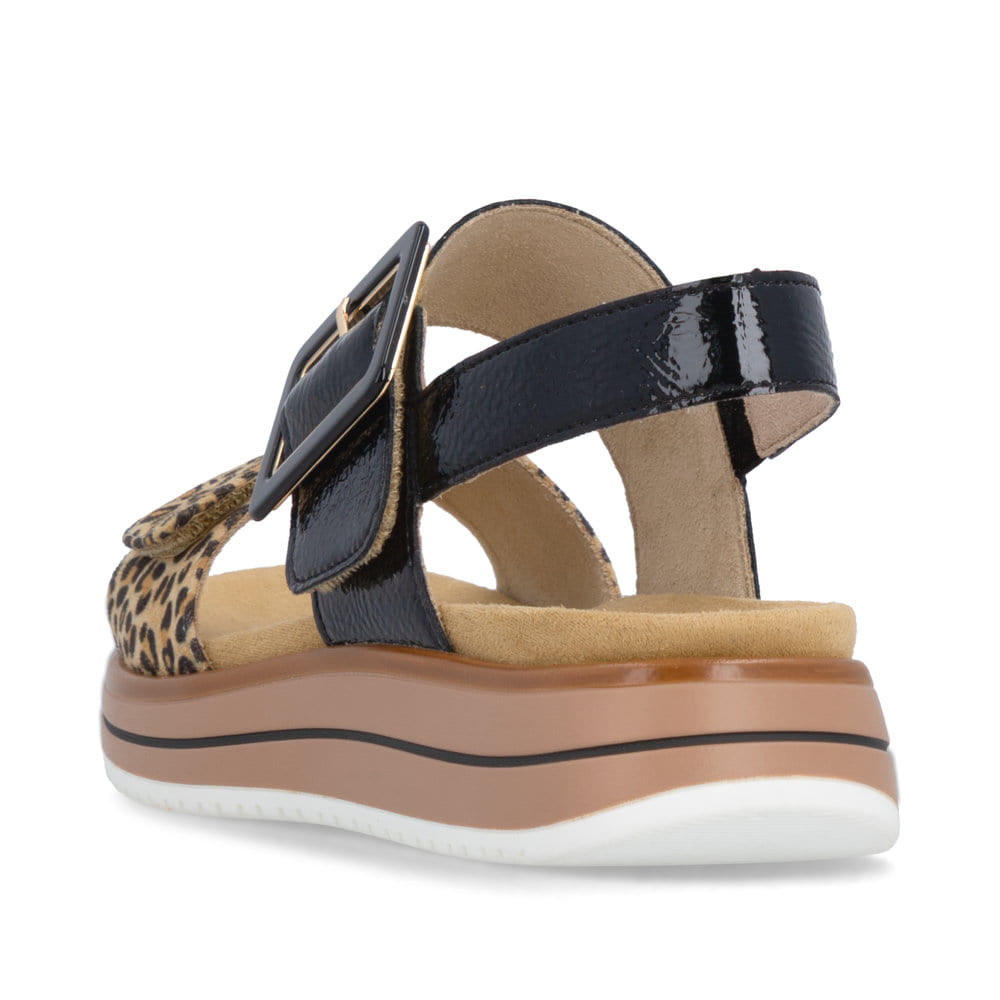 Remonte Damen Riemchensandalen - Schwarz