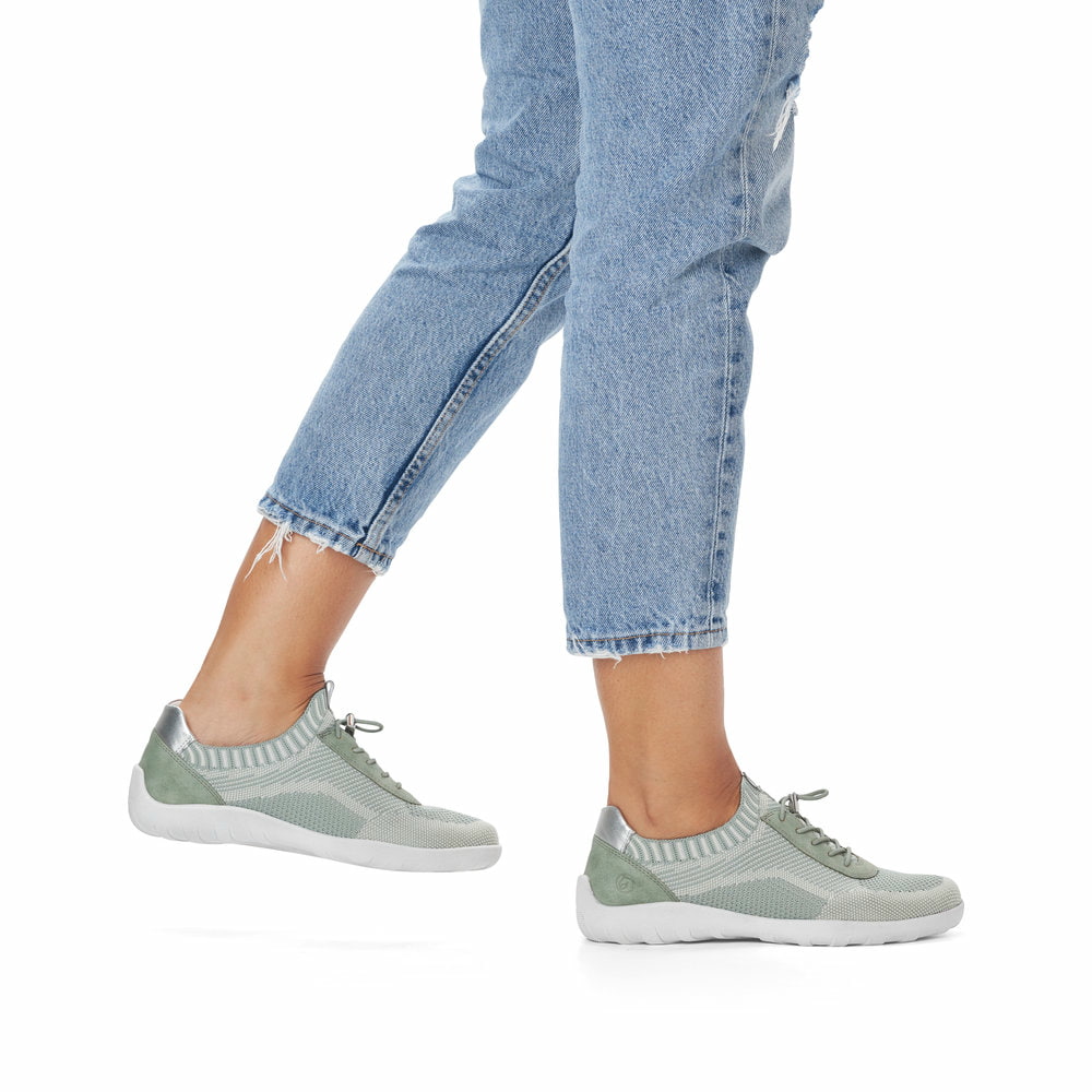 Remonte Damen Slipper - Grün