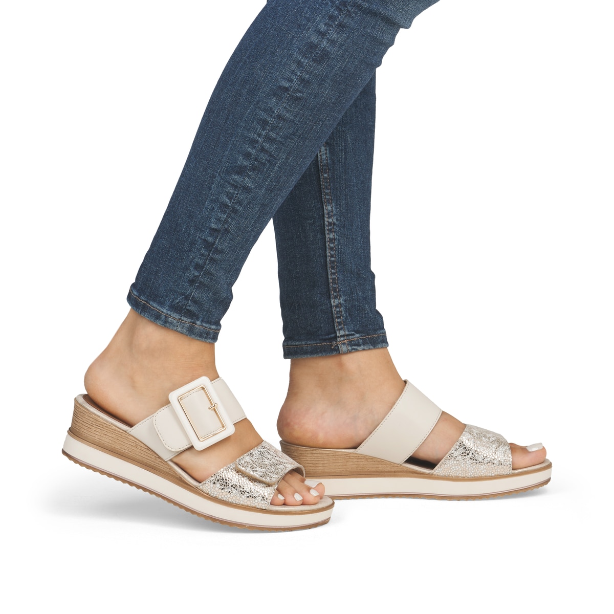 Remonte Damen Keilsandaletten - Beige