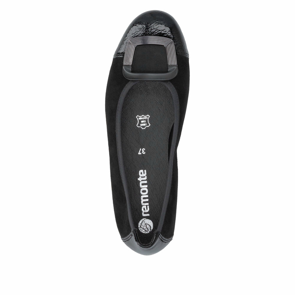 Remonte Damen Ballerinas - Schwarz