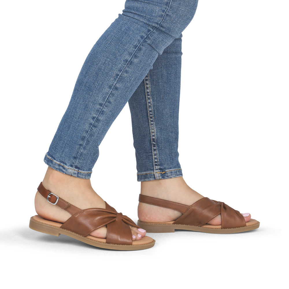 Remonte Damen Riemchensandalen - Braun