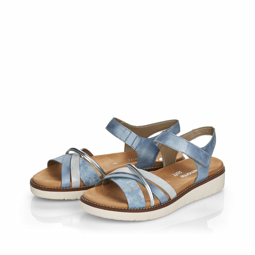 Remonte Damen Riemchensandalen - Blau