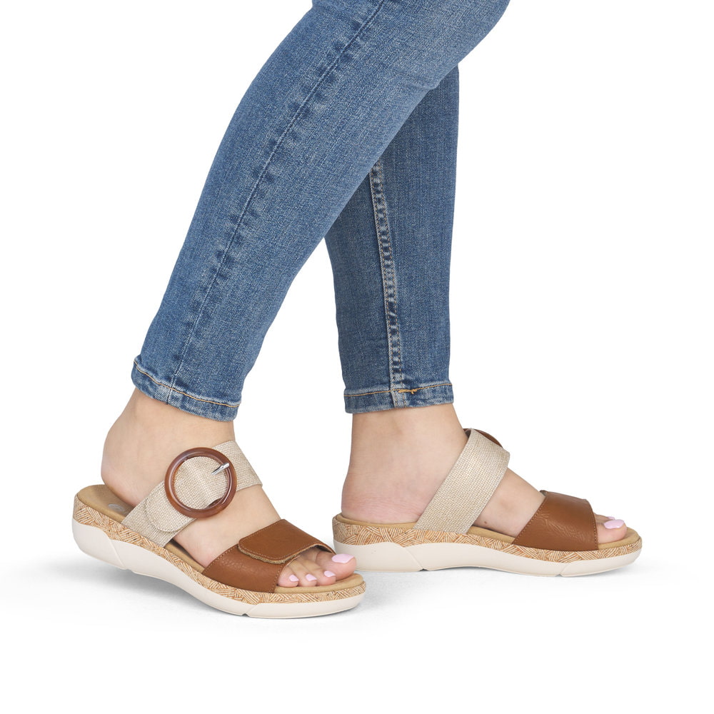 Remonte Damen Pantoletten - Metallic