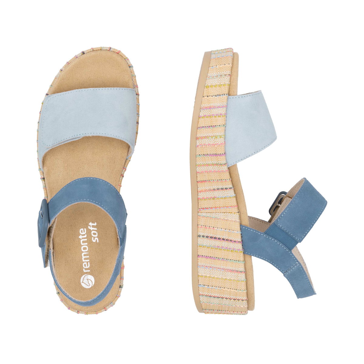 Remonte Damen Riemchensandalen - Blau