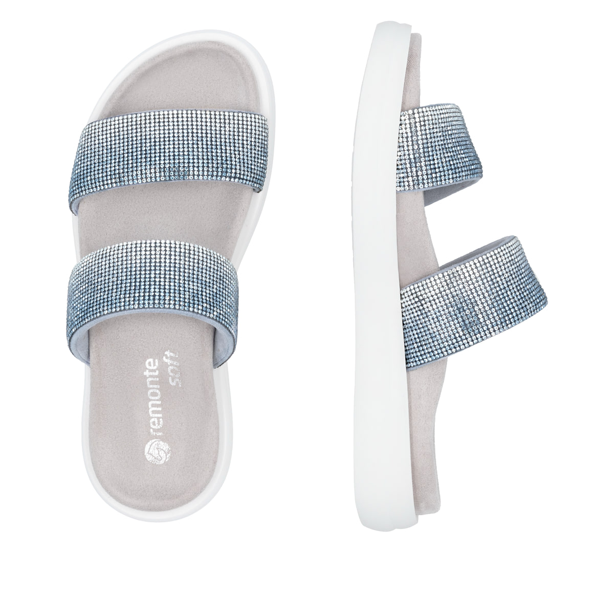 Remonte Damen Pantoletten - Blau