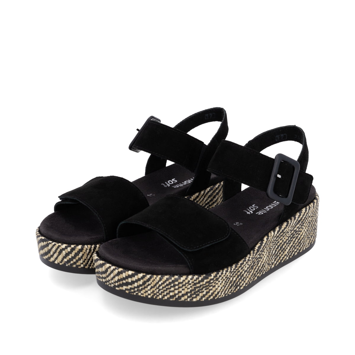 Remonte Damen Riemchensandalen - Schwarz