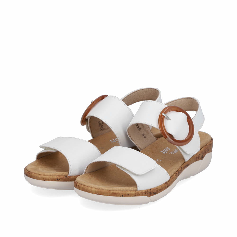 Remonte Damen Riemchensandalen - Weiss