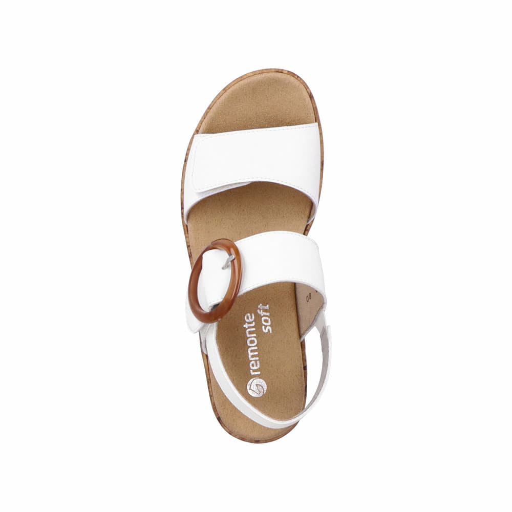 Remonte Damen Riemchensandalen - Weiss