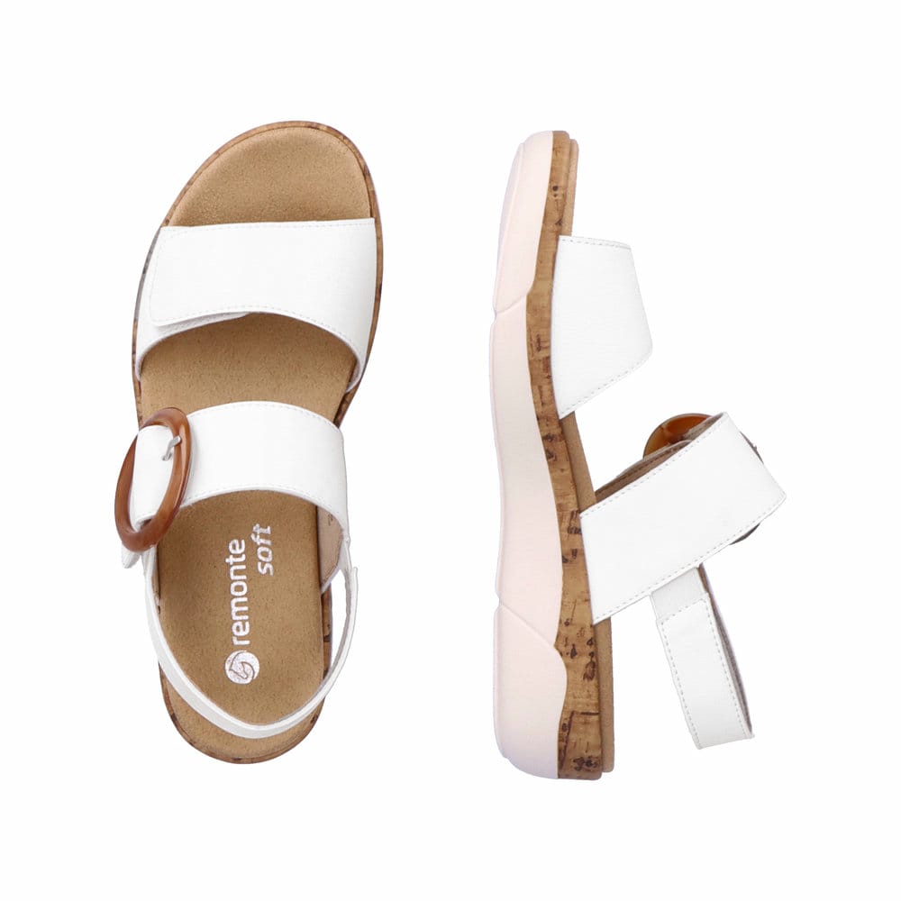 Remonte Damen Riemchensandalen - Weiss