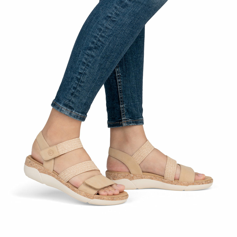 Remonte Damen Riemchensandalen - Beige