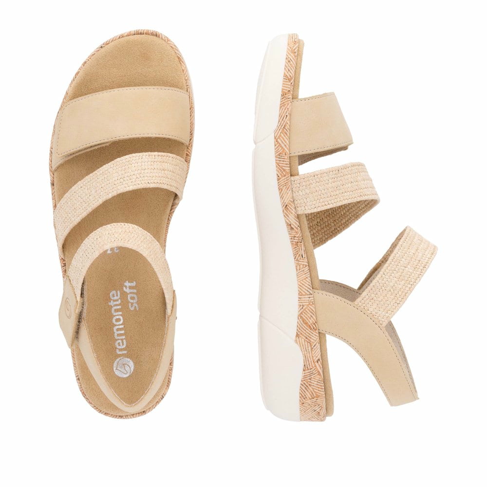 Remonte Damen Riemchensandalen - Beige