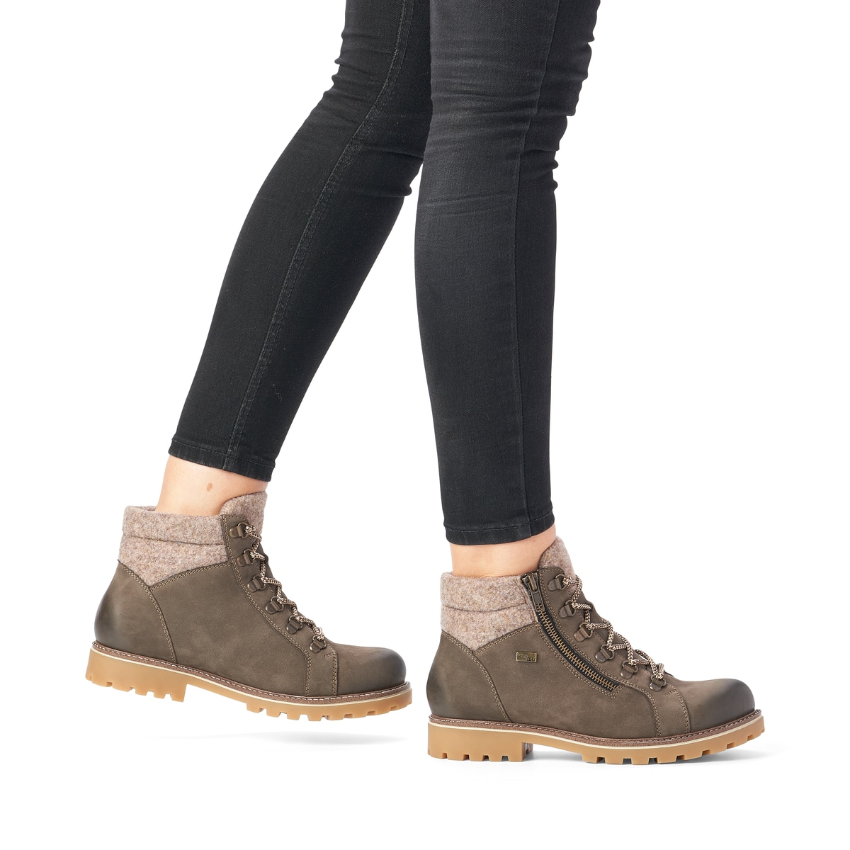 Remonte Damen Schnürstiefel - Grau