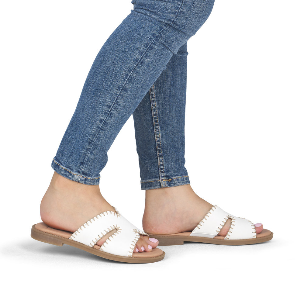 Remonte Damen Pantoletten - Weiss