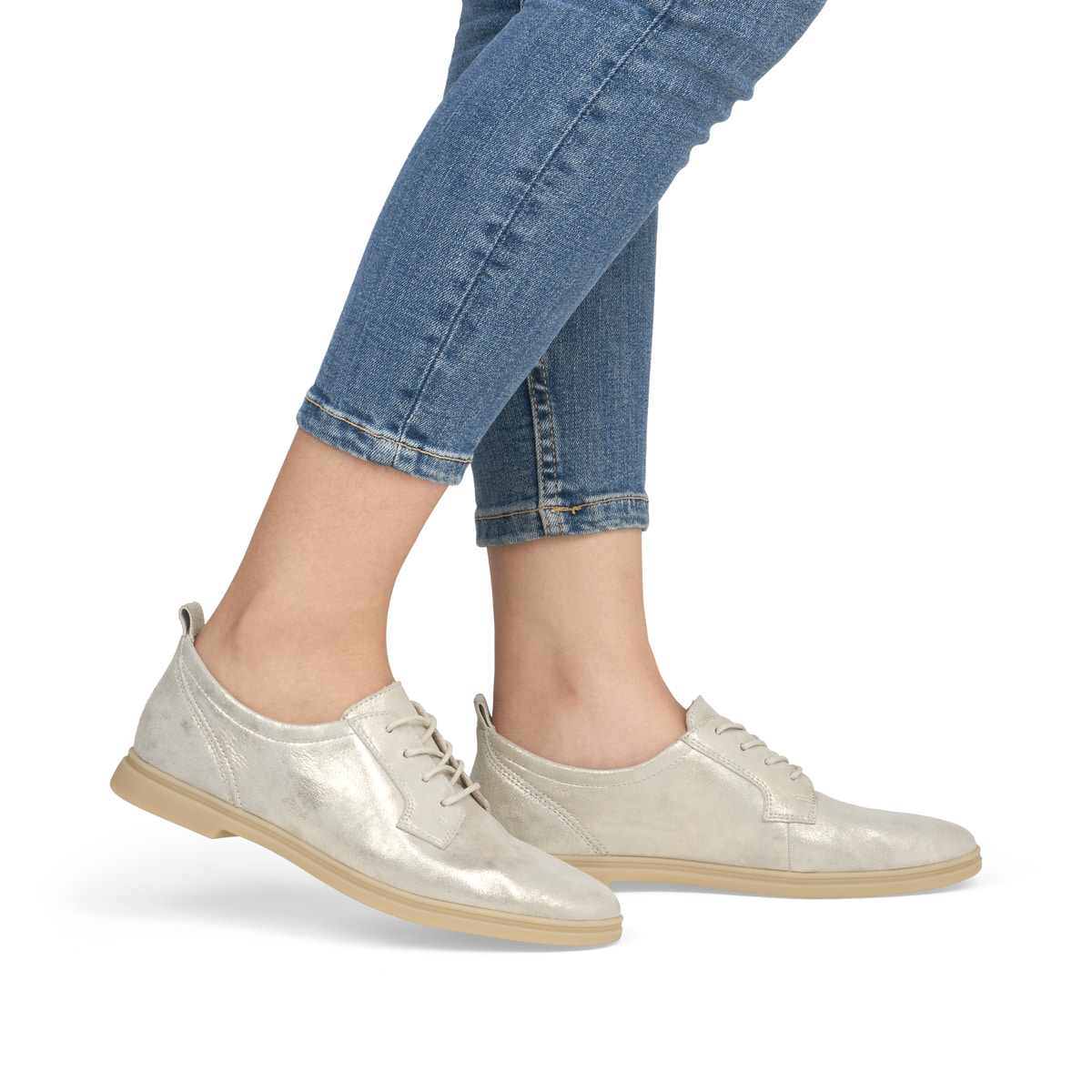 Remonte Damen Schnürschuhe - Metallic