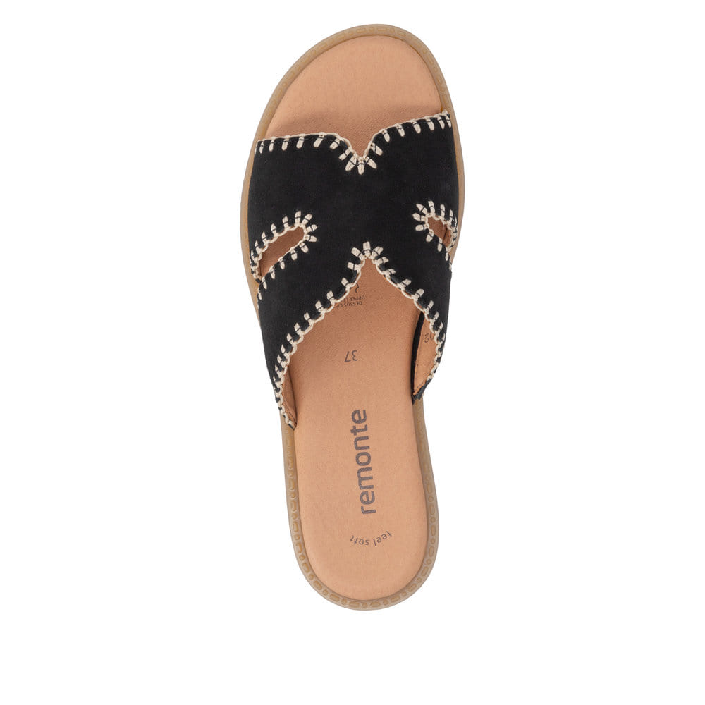 Remonte Damen Pantoletten - Schwarz
