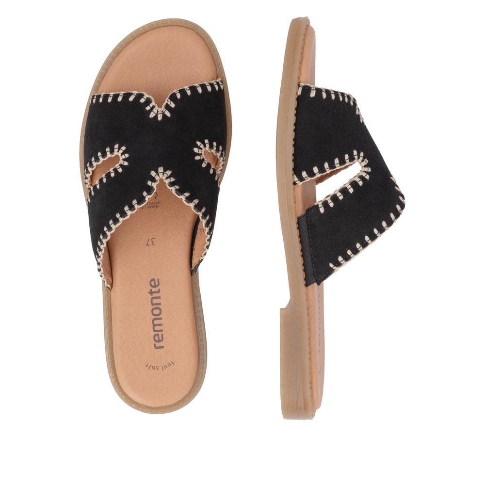 Remonte Damen Pantoletten - Schwarz